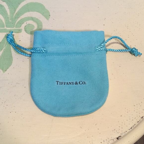 Tiffany & Co Xtra Small Dust Bag Blue Jewelry Pouch - Picture 1 of 3